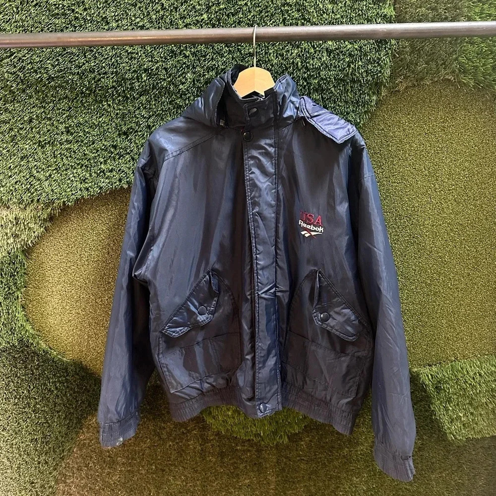 Vintage Reebok USA Zip-up Jacket Large